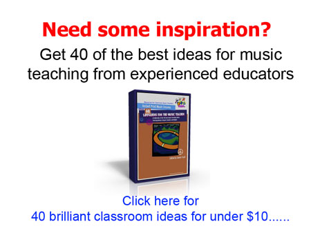 Click to check out the music teachers ebook - 40 lifesavers