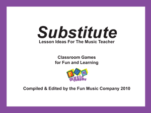 Classroom Music Games