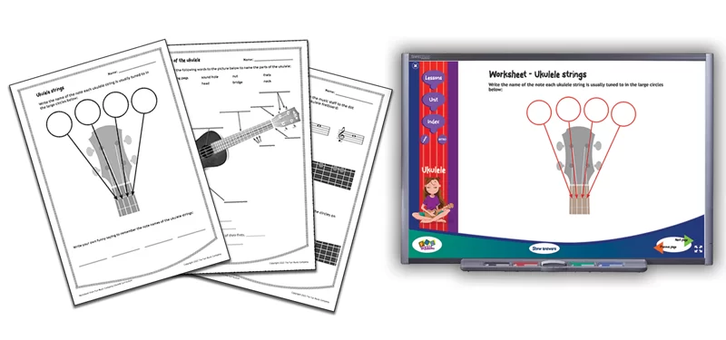 ukulele_worksheets_800 Lesson plans from the ukulele program