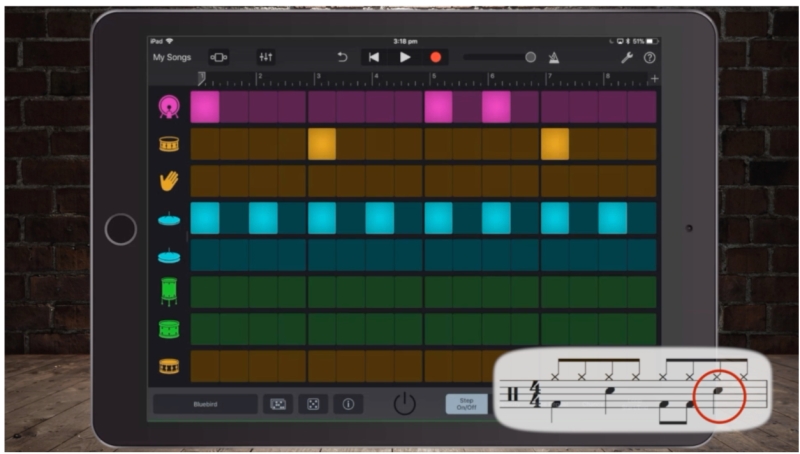 Garageband drum clearance sequencer