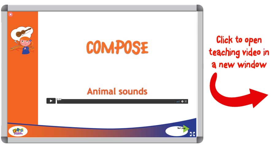 Music Composition Lesson plan for Grade one with Animal Sounds