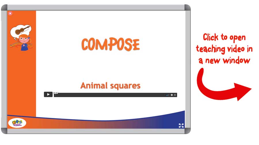 Animal Squares Music Composition Lesson plan 
