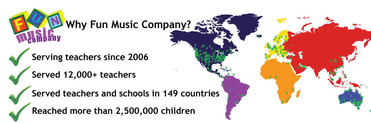 Fun Music Company Serves Teachers and Schools in 149 Countries