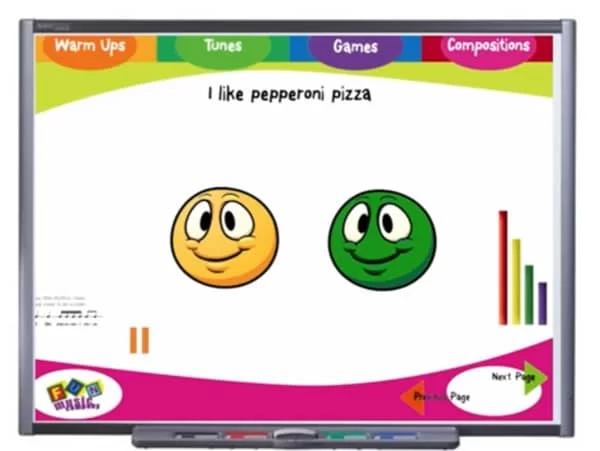 A boomwhacker warm-up