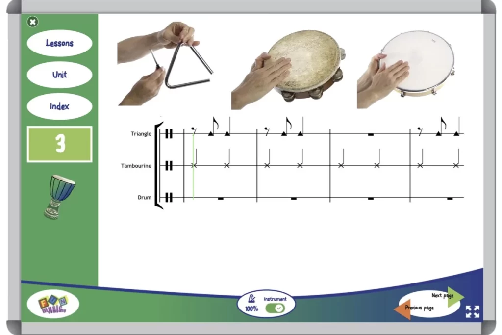 Ensemble Untuned Percussion play along