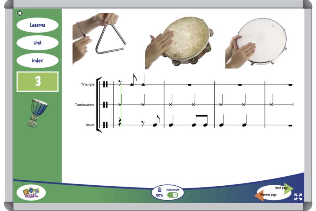 Music Curriculum Grade Three Rhythm Instruments