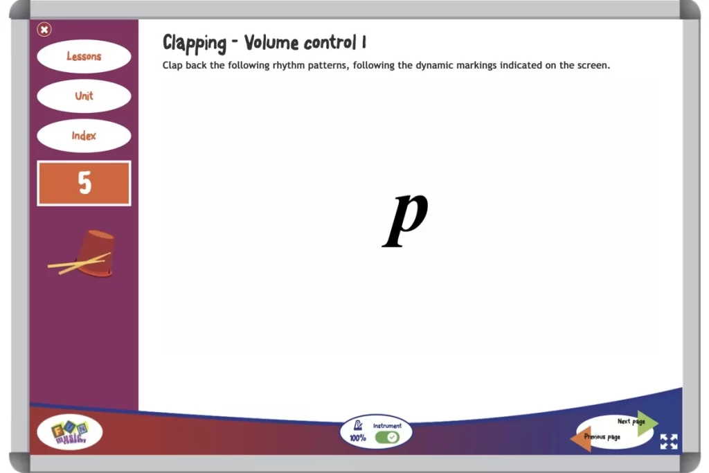 Grade Five Music Curriculum Dynamic Control Exercise