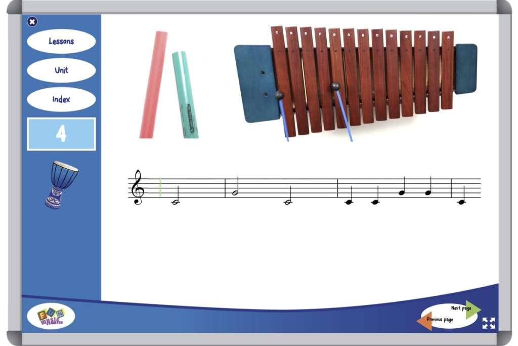 Grade 4 music curriculum tuned percussion