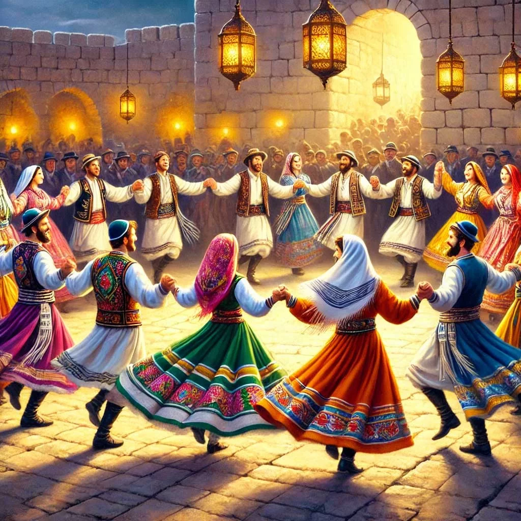 People dancing to the Haida song People dancing to the Haida song