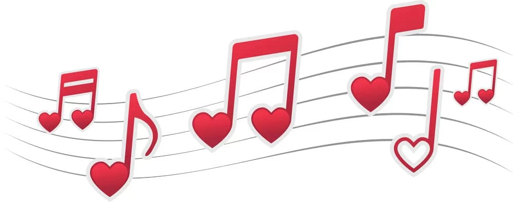 ValentinesDay_Illustration Valentines Day Music Lesson Graphic
