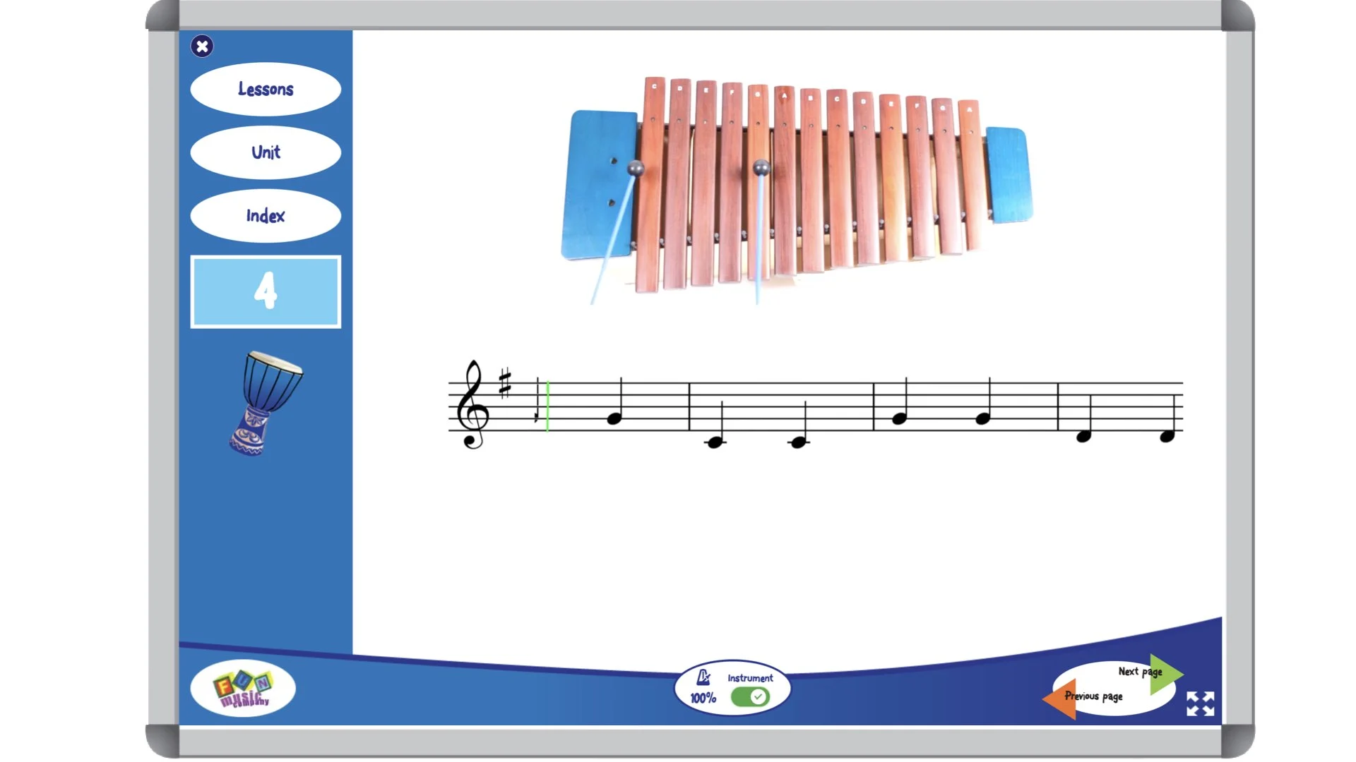 Step 6 Tuned Percussion Score thumbnail for The Rattlin' Bog SING & PLAY arrangement