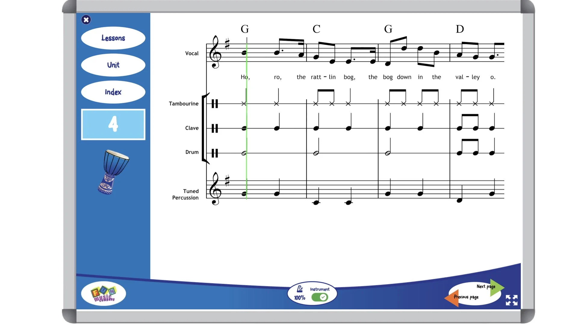 Step 7 Ensemble Performance Score thumbnail for The Rattlin' Bog SING & PLAY arrangement
