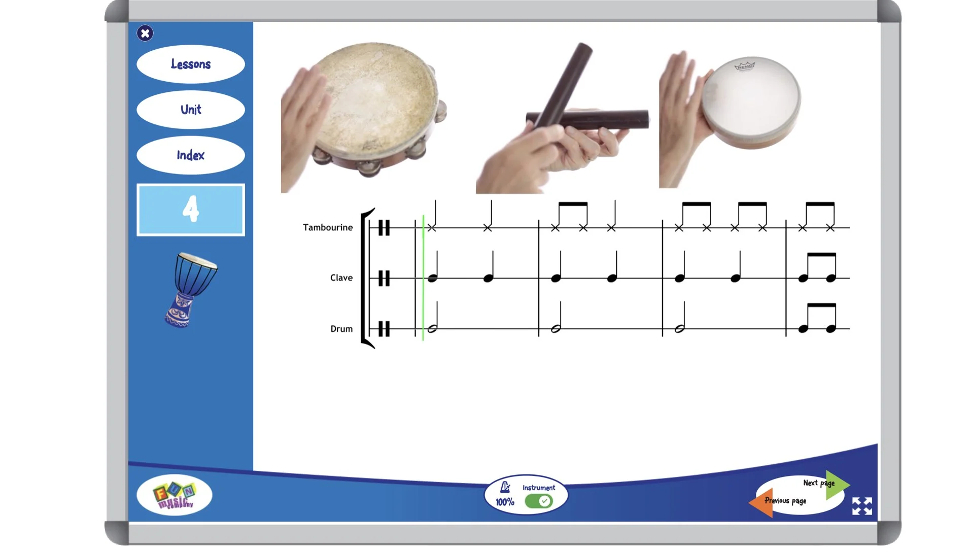 Untuned Percussion Score thumbnail for The Rattlin' Bog SING & PLAY arrangement