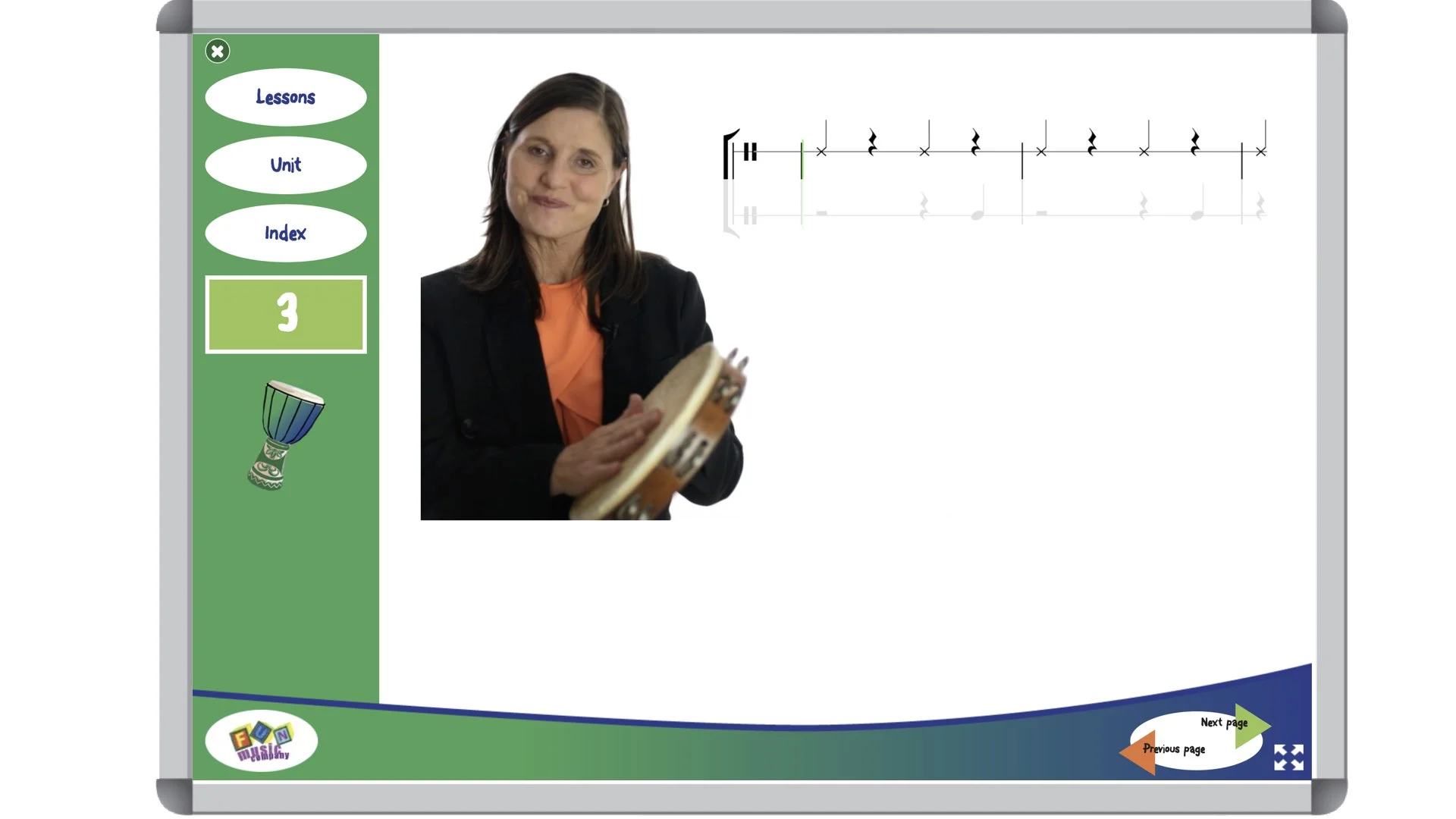 EasterBlogScreenshots.003 Step 3 Untuned Percussion Tutorial thumbnail for Hot Cross Buns Easter SING & PLAY arrangement