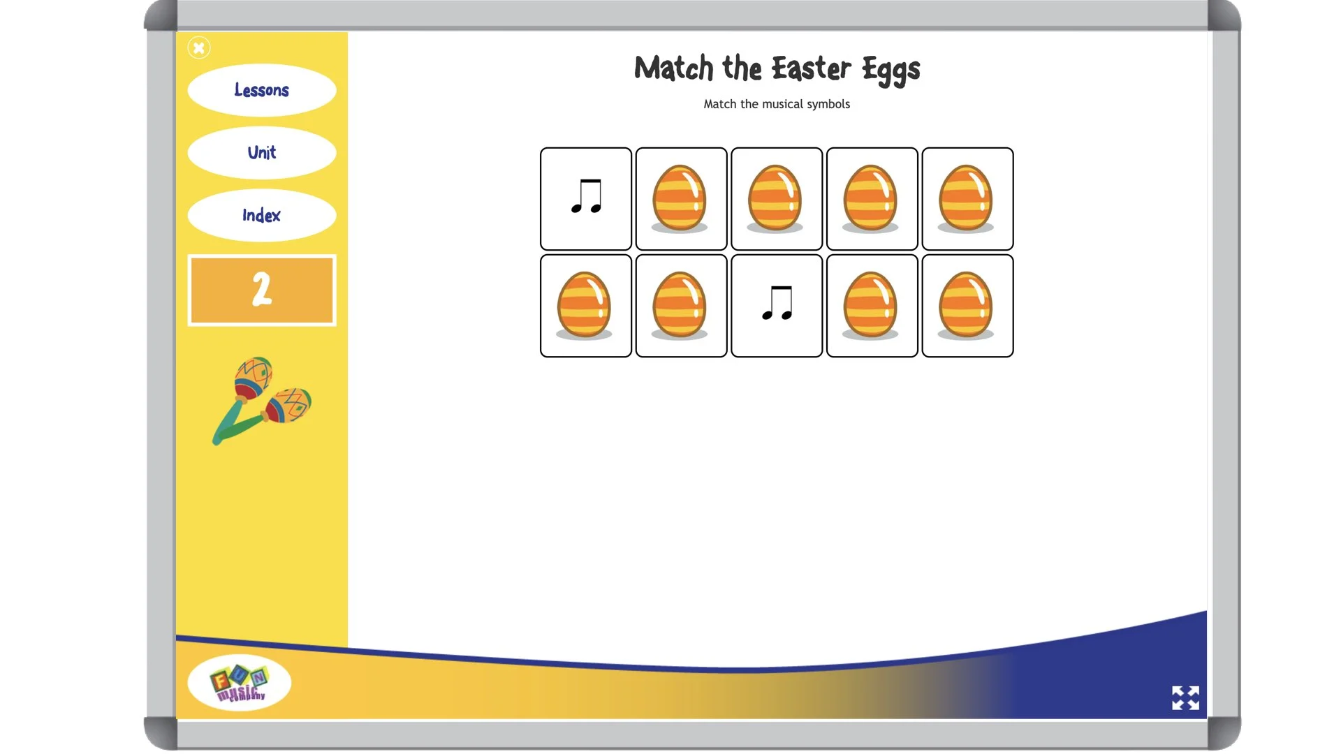 EasterBlogScreenshots.004 Grade Two Easter Music Lesson Matching Game