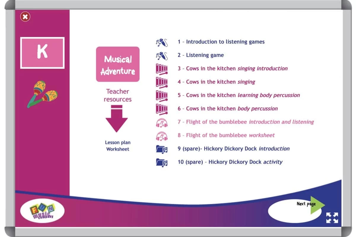Kindergarten Music Substitute Lesson - Complete Music Sub Lesson for Kindergarten