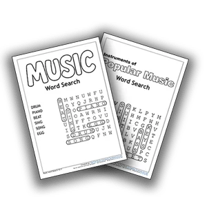 Word Searches for Grades 1 and 2 Criteria