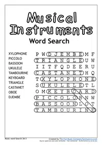 Music Word search #8