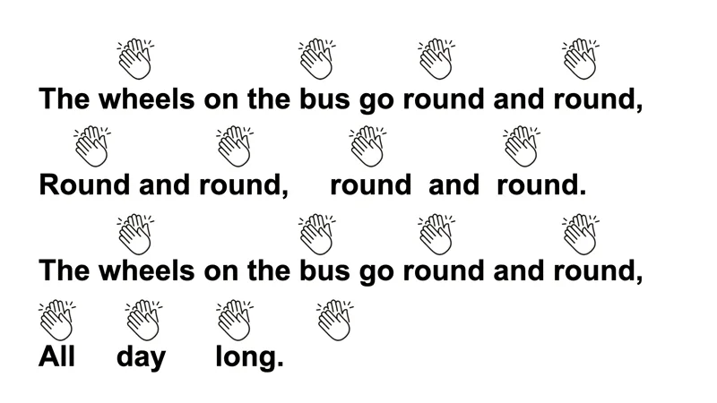 WheelsOnBus_Beat Beat Vs Rhthm Example - Beat in the song Wheels on the Bus