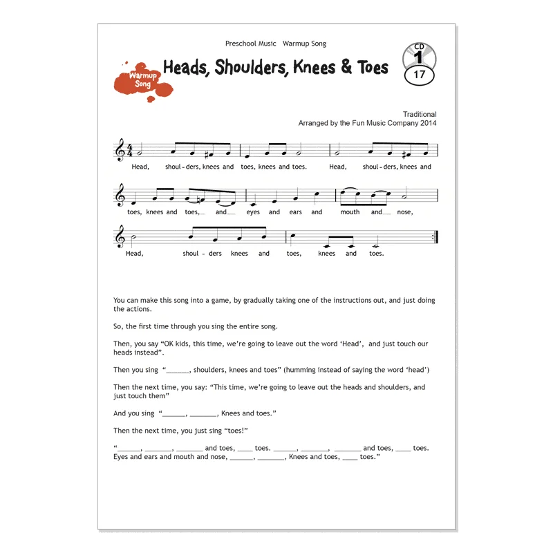 HeadsShouldersSheetMusic Heads Shoulders Sheet Music
