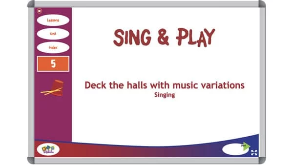 Students performing Christmas music lessons - Deck The Halls