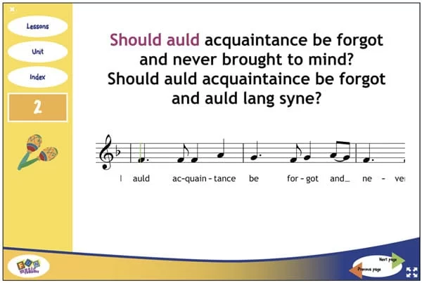 Singing Christmas Music Lesson