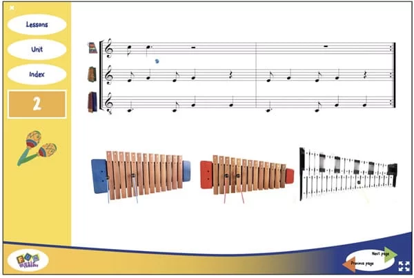 Tuned Percussion Practice for Christmas Music Lessons