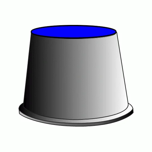 Bucket drumming centre sound technique - striking the bucket center for bass tone