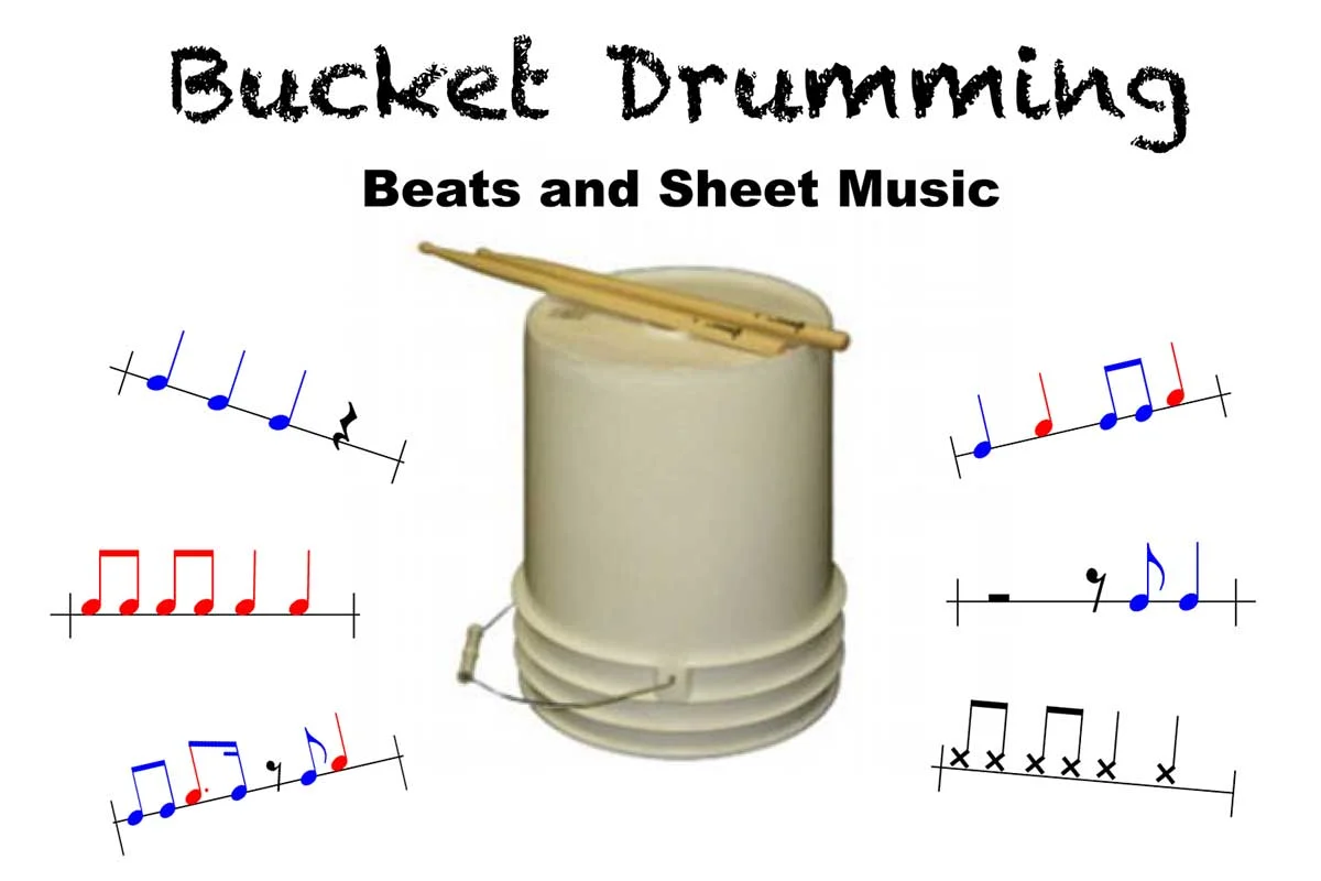 Bucket Drumming Beats and Sheet Music 