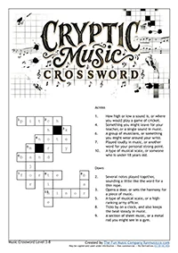 Crosswords_Level3_8 Cryptic Music Crossword